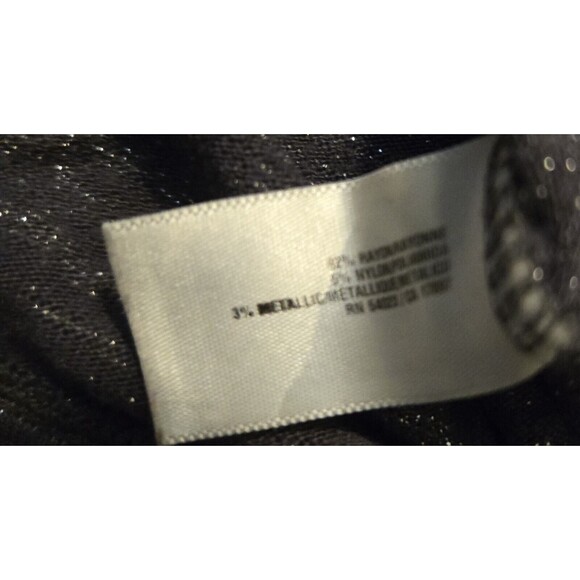 Old Navy Womens Gray Striped‎ Short Sleeve T-shirt Size XS blouse sparkles - Picture 4 of 5